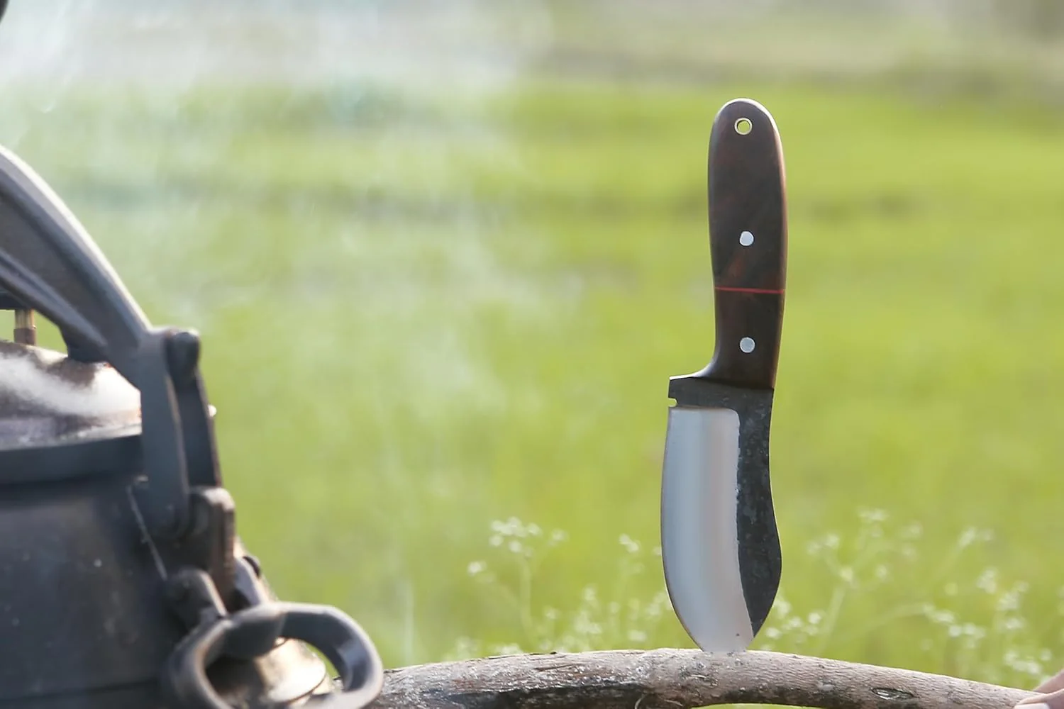 RidgeHunter High-Carbon Steel Survival Knife – 9-Inch Tactical Blade with Rosewood Handle - Image 6