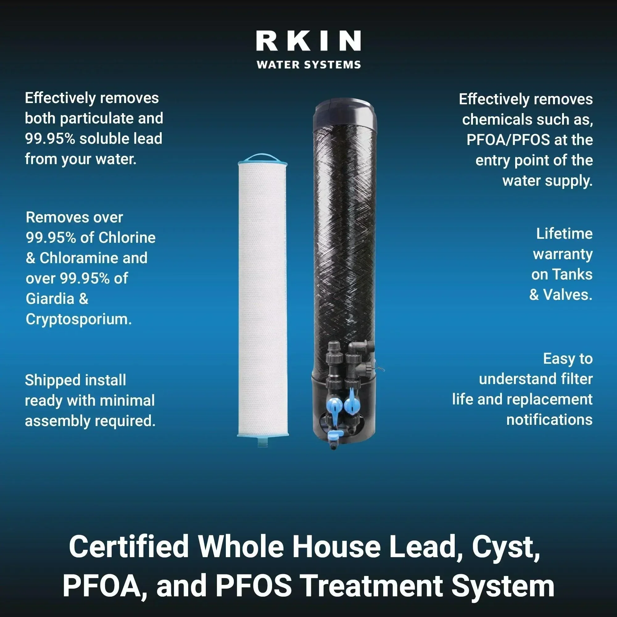 RKIN - OP1L Certified Whole House Lead Water Filter System - Image 3