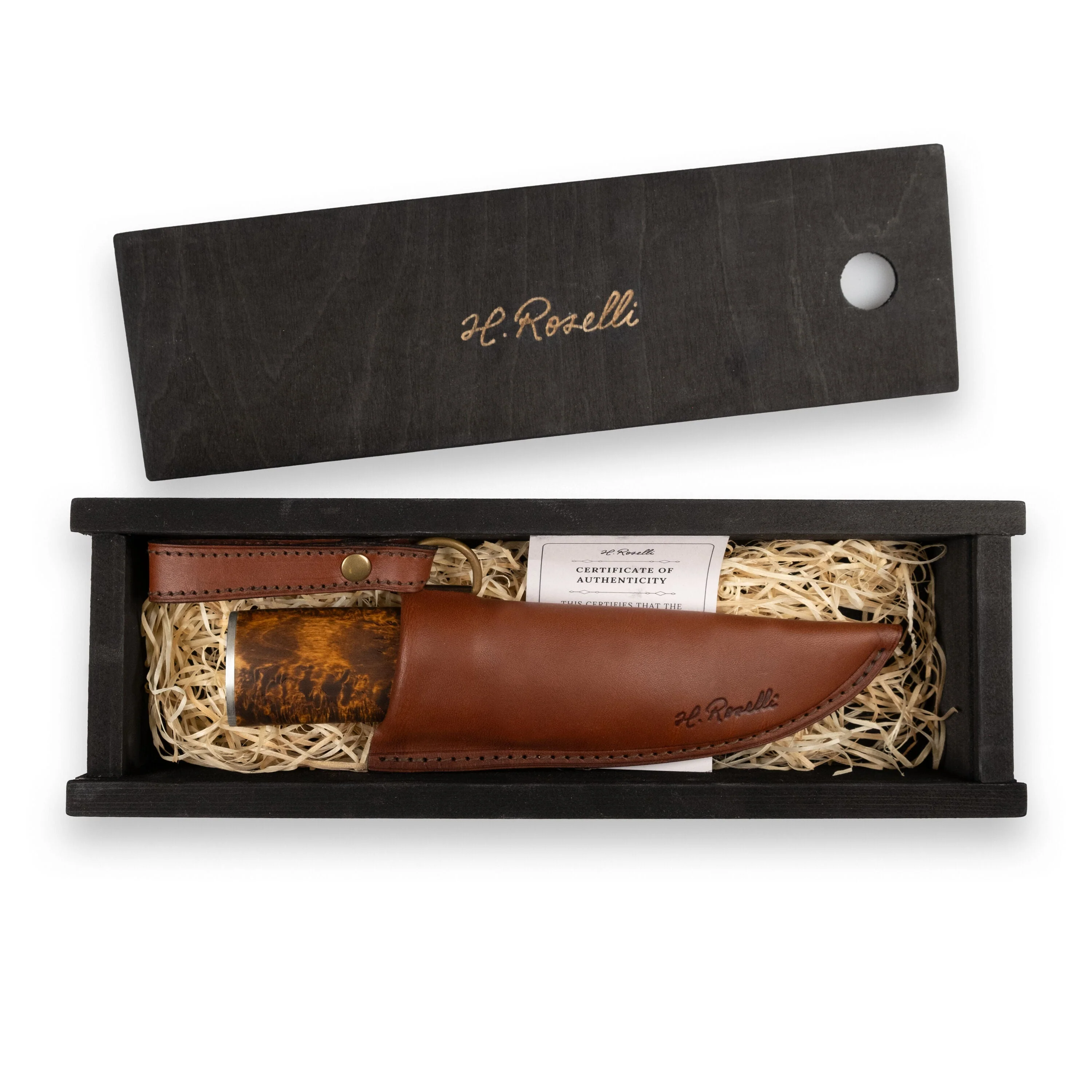 Roselli RD 320P The Grandfather Knife, Damascus - Image 3