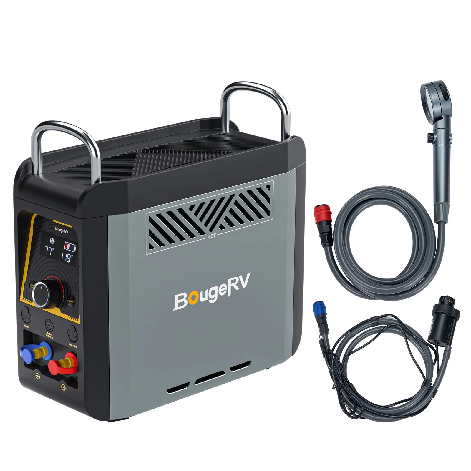 ROVER2000 Semi-Solid Portable Power Station with Propane Camping Water Heater (SC) - Image 3