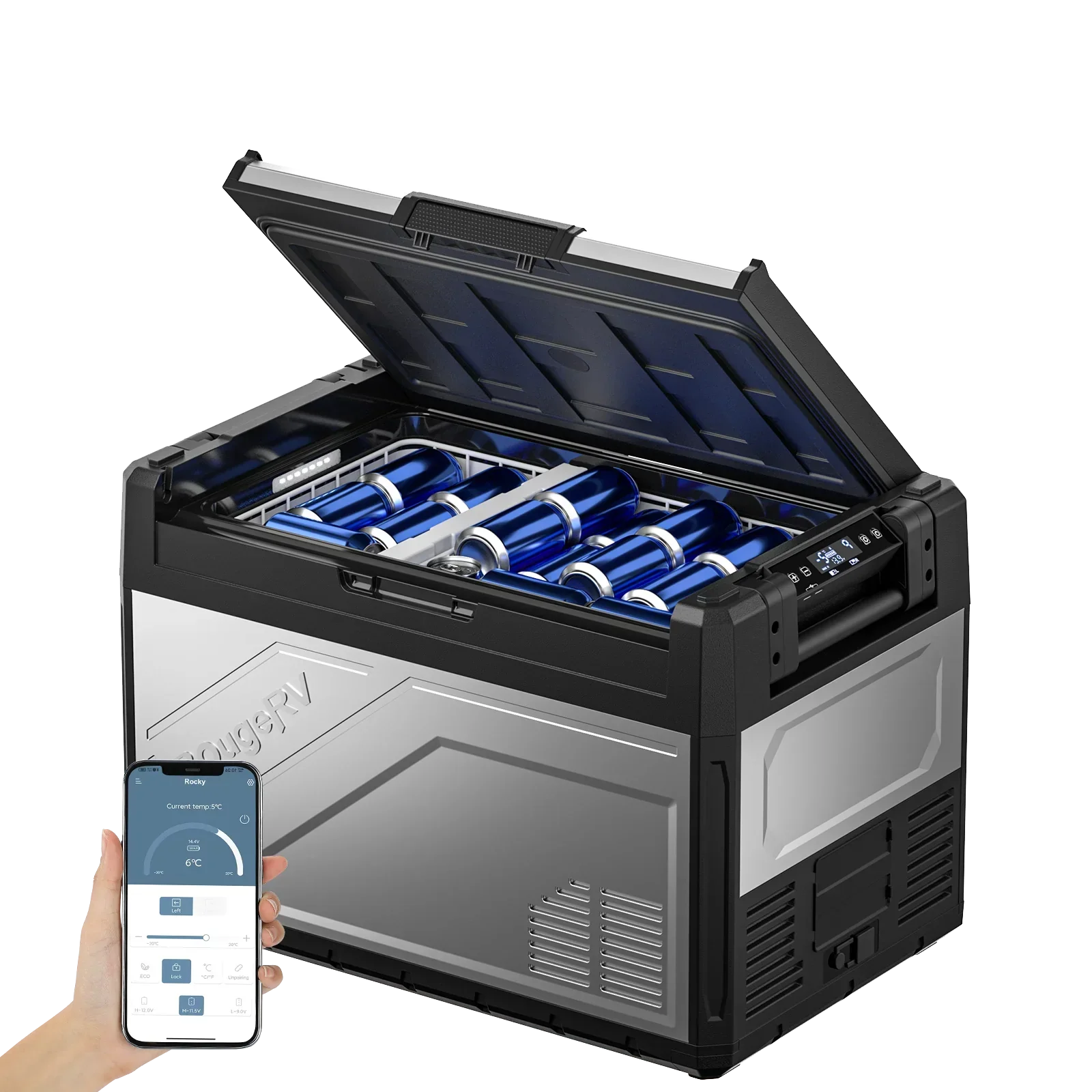 ROVER2000 Semi-Solid Portable Power Station with ROCKY Metal Fridge - Image 3