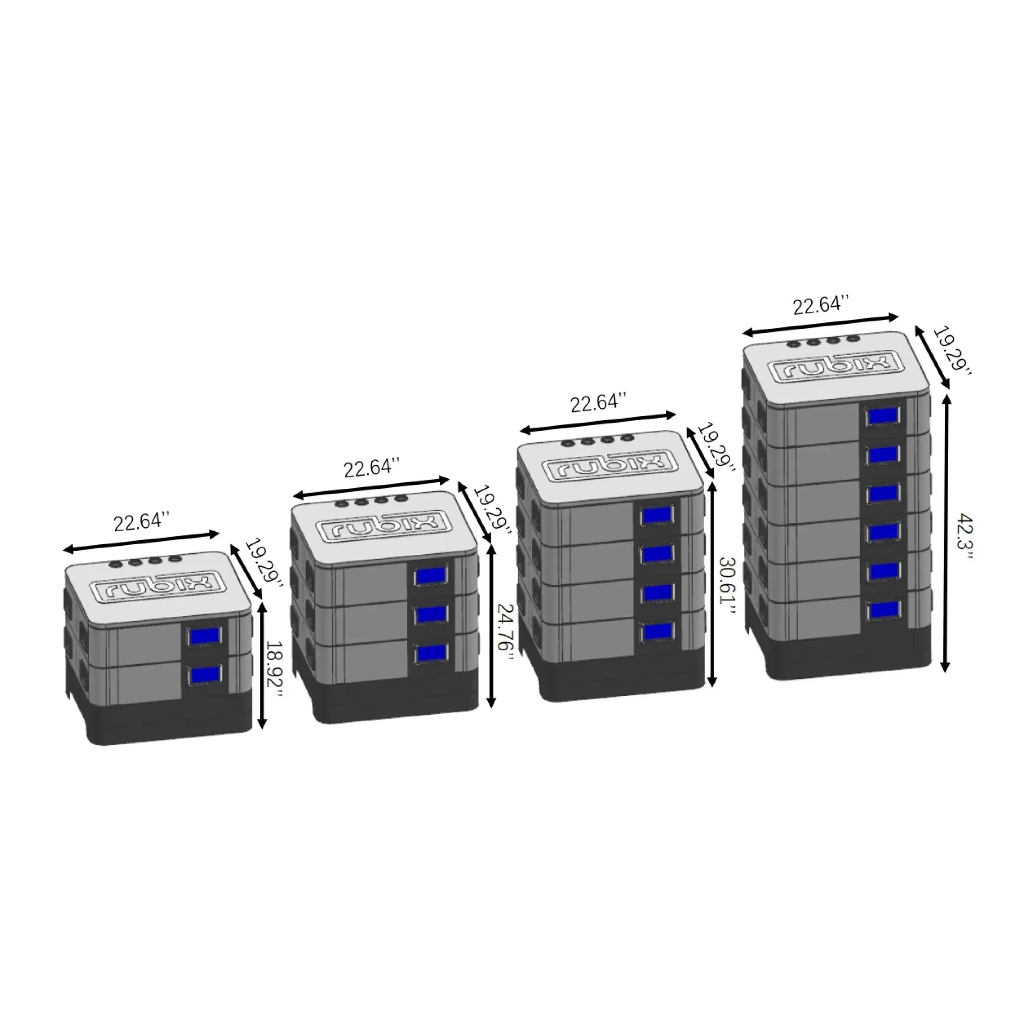 Rubix 5.12kWh Battery 48 Volt | 100Ah Stack Series Lithium LifePO4 Battery RS-51100 - Image 6