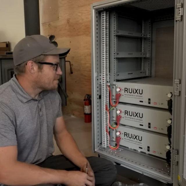 RUIXU Self-Heating RX-LFP48100-H | 19" Rack Mounted 3U Module | UL1973 Certified - Image 3