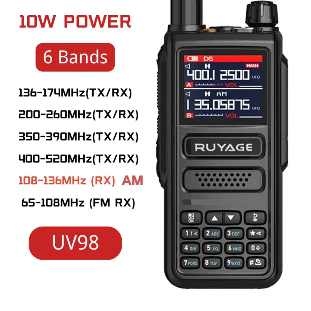 Ruyage Radio Analog Signal 10W Walkie-Talkie(UV98) - Image 2