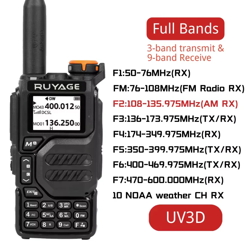 Ruyage Radio Analog Signal 5W Walkie-Talkie(UV3D) - Image 2