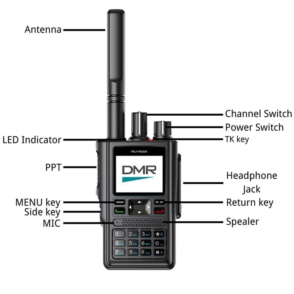 Ruyage Radio Digital Signal Walkie-Talkie(DP10) - Image 3