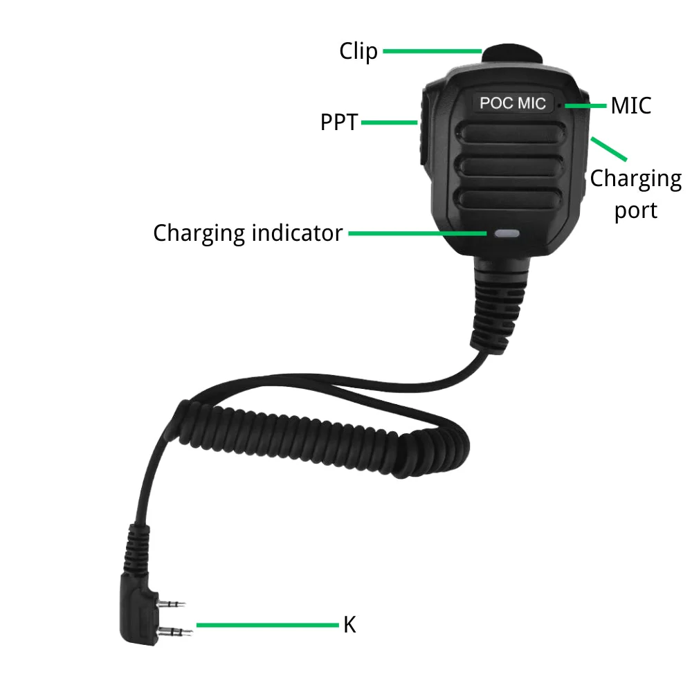 Ruyage Radio Handheld Microphone For Nationwide PTT Walkie-Talkie - Image 3