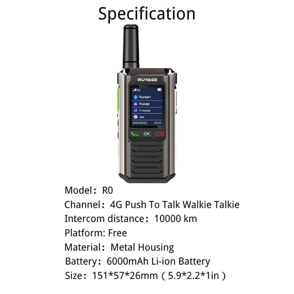 Ruyage Radio Nationwide PTT Walkie-Talkie(R0) - Image 3