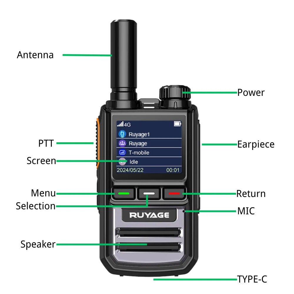 Ruyage Radio Nationwide PTT Walkie-Talkie(R1) - Image 5
