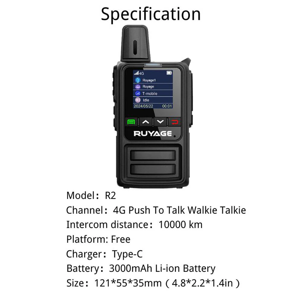 Ruyage Radio Nationwide PTT Walkie-Talkie(R2) - Image 3