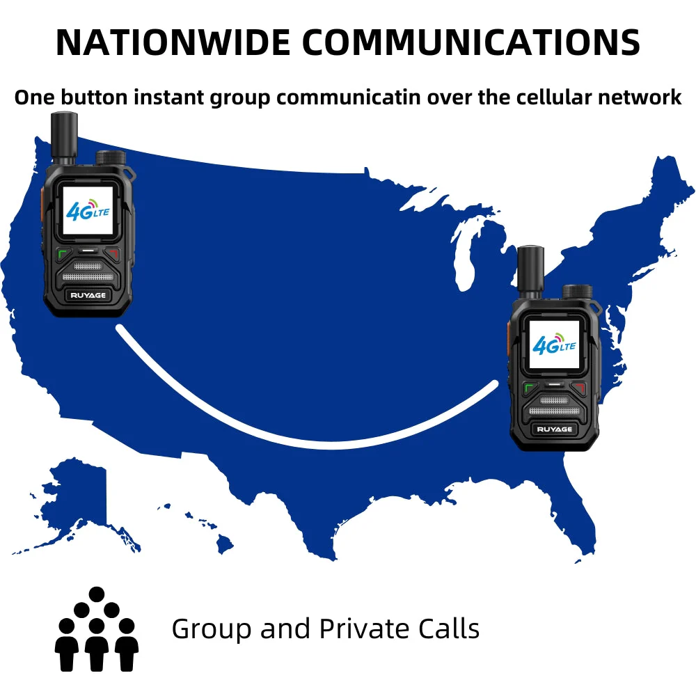 Ruyage Radio Nationwide PTT Walkie-Talkie(X10) - Image 3