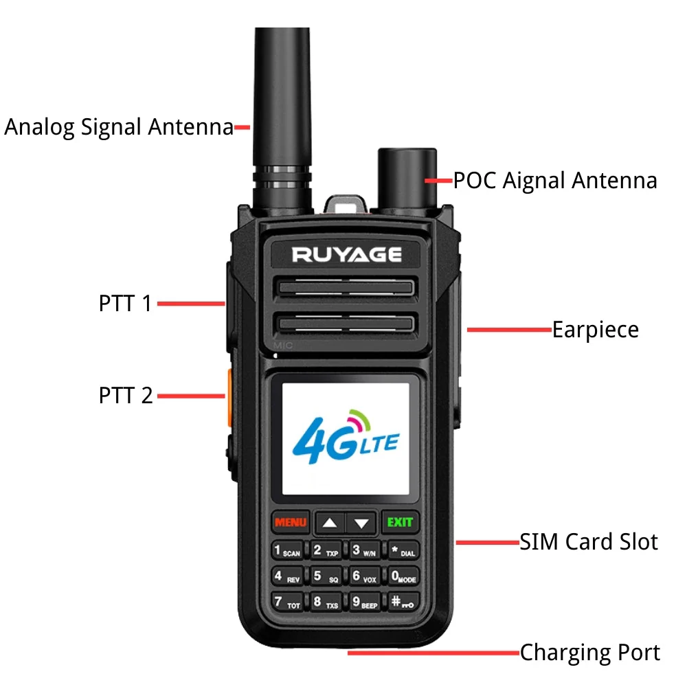 Ruyage Radio Nationwide PTT Dual-Mode Walkie-Talkie(X70) - Image 5