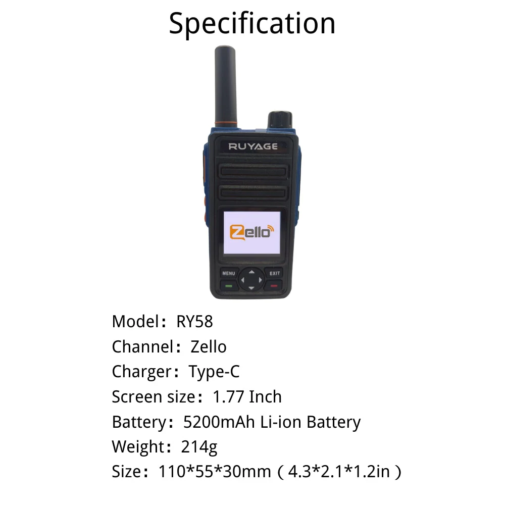 Ruyage Radio Zello Walkie-Talkie(RY58) - Image 4