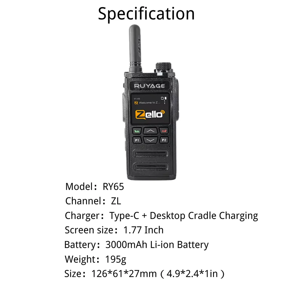 Ruyage Radio Zello Walkie-Talkie(RY65) - Image 4