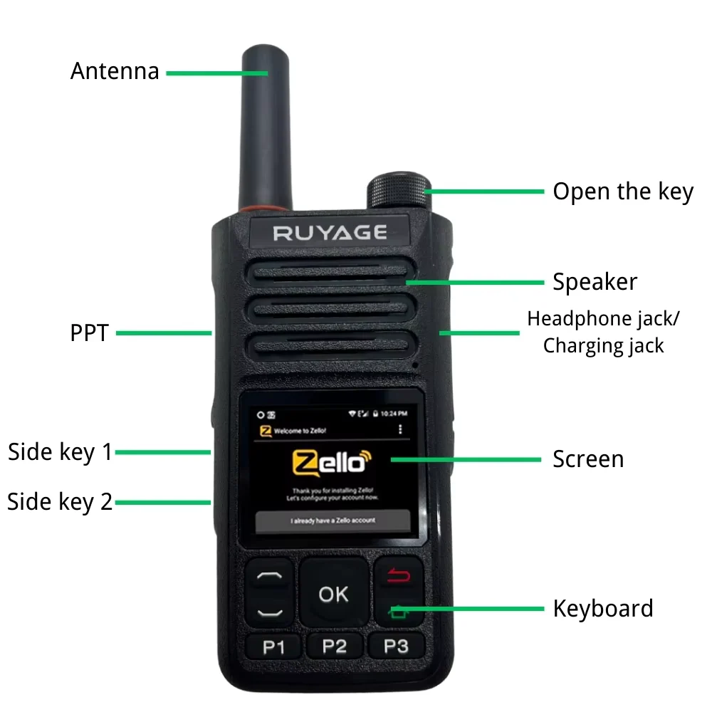 Ruyage Radio Zello Walkie-Talkie(RY68) - Image 4