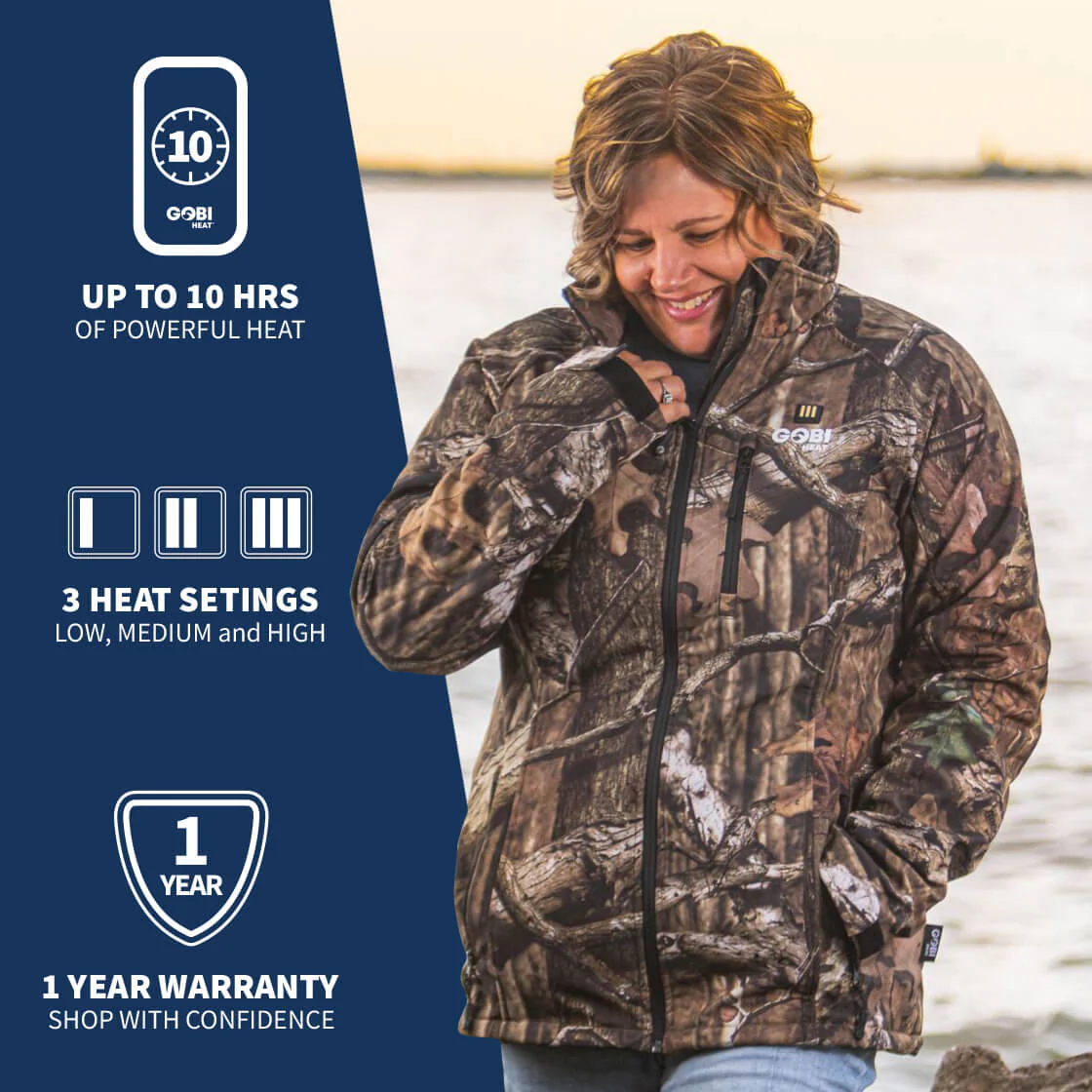 Sahara Women's Heated Hunting Jacket - Mossy Oak Camo - Image 10