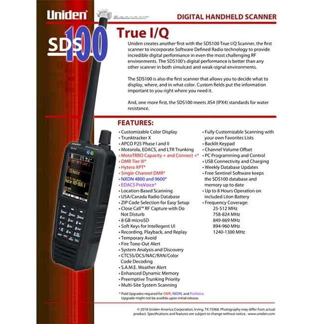 SDS100 Uniden Police Scanner Bundle - Image 30