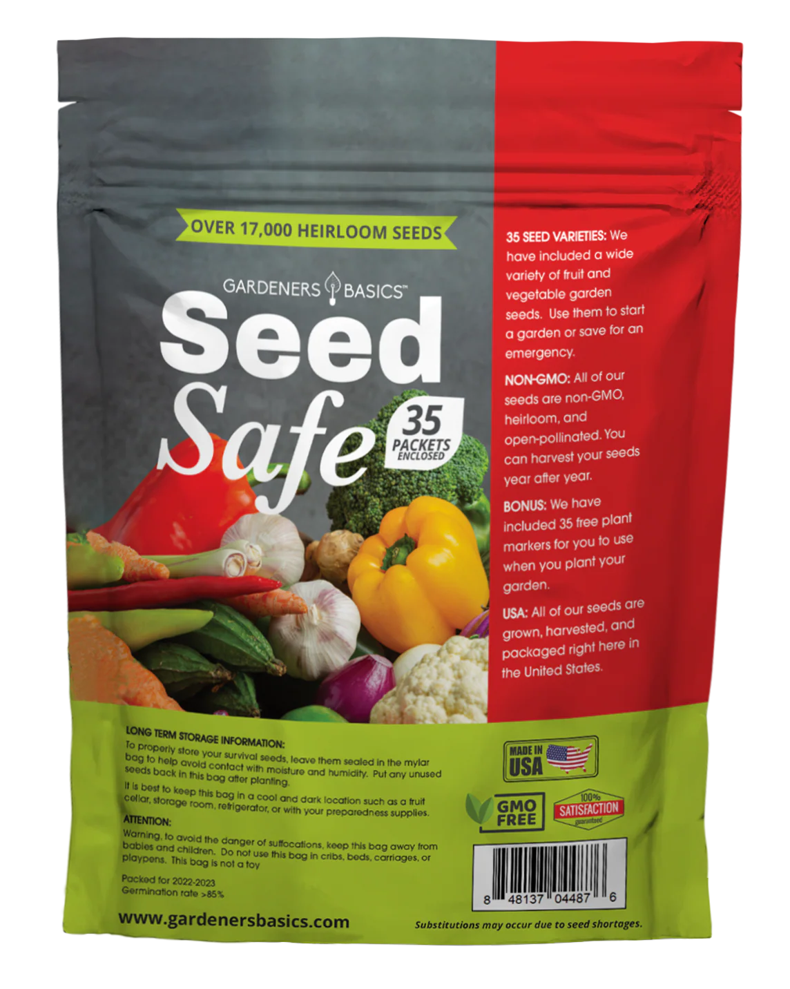 Seed Safe Survival Seed Kit - 35 Variety Pack - Image 4
