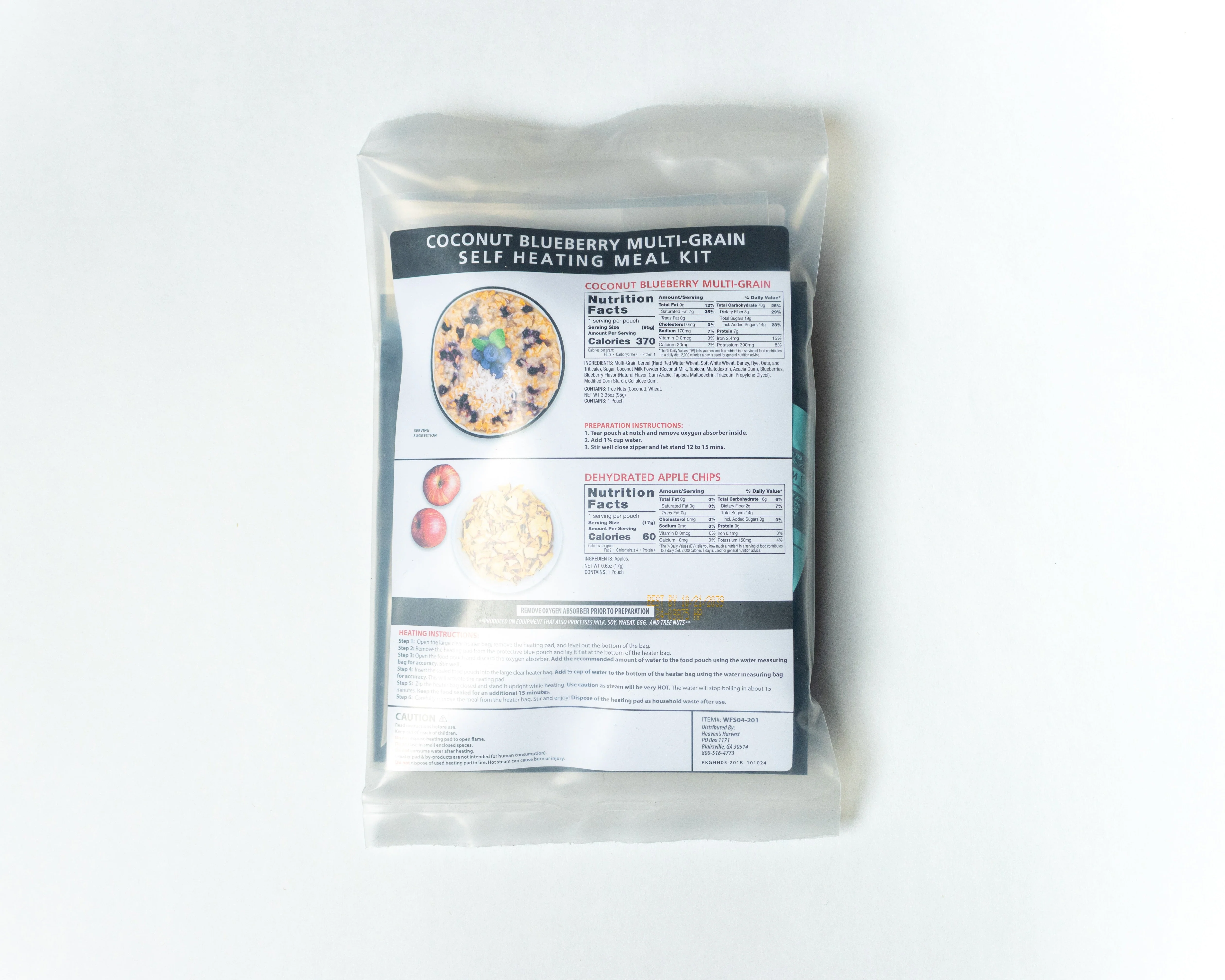 Self-Heating Meal Kit - Coconut Blueberry Multi-Grain - Image 2
