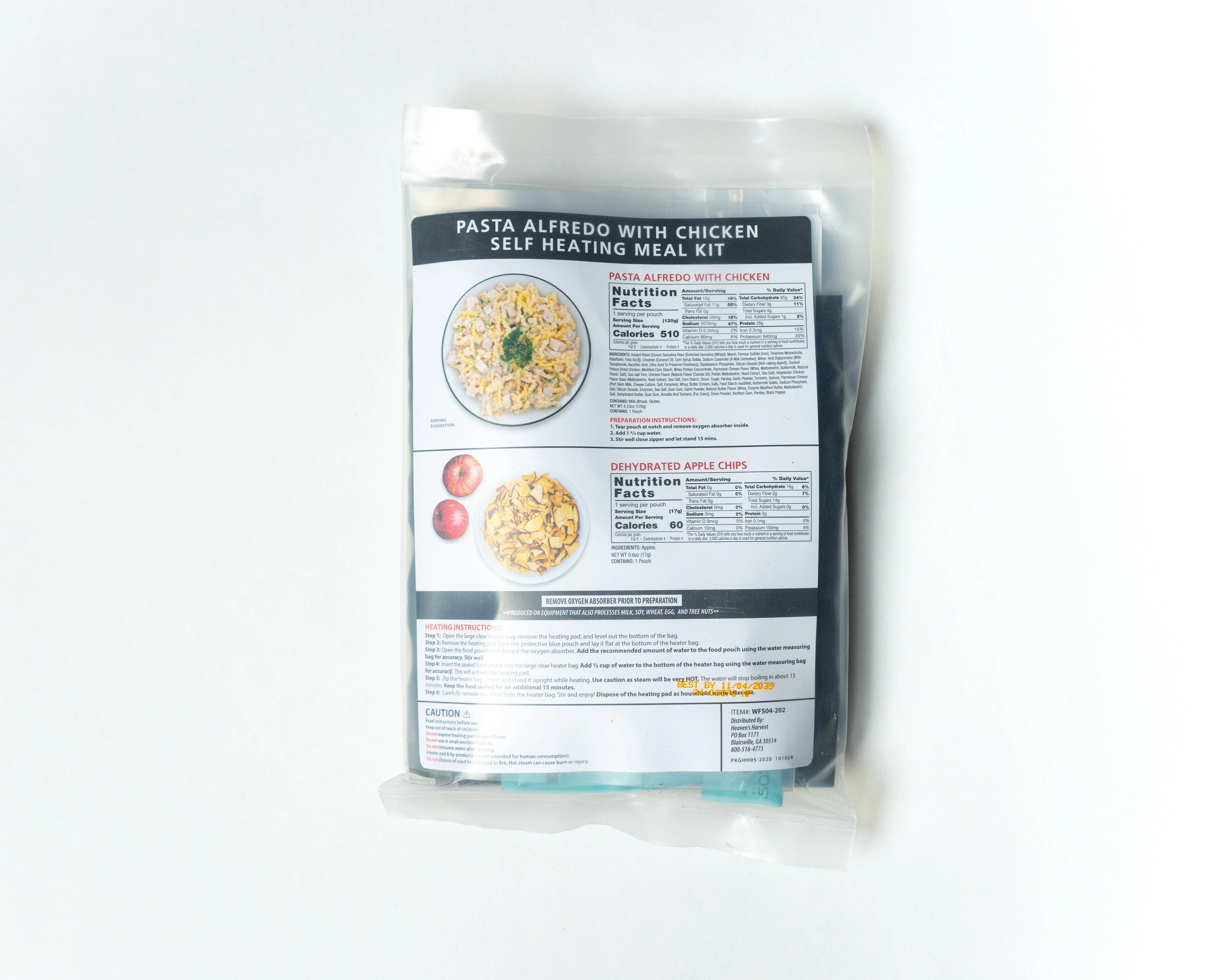 Self-Heating Meal Kit - Pasta Alfredo with Chicken - Image 2