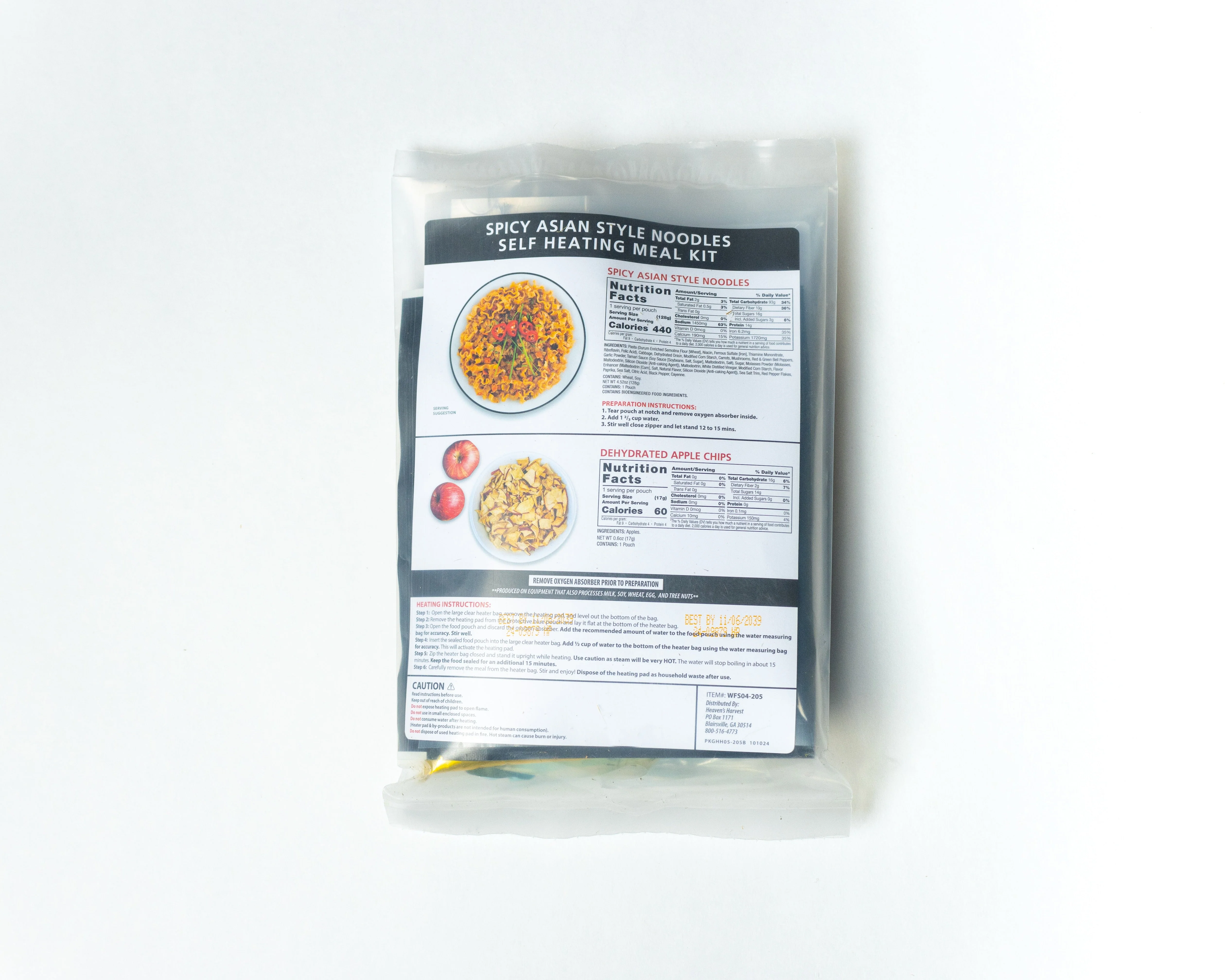 Self-Heating meal Kit - Spicy Asian Style Noodles - Image 2
