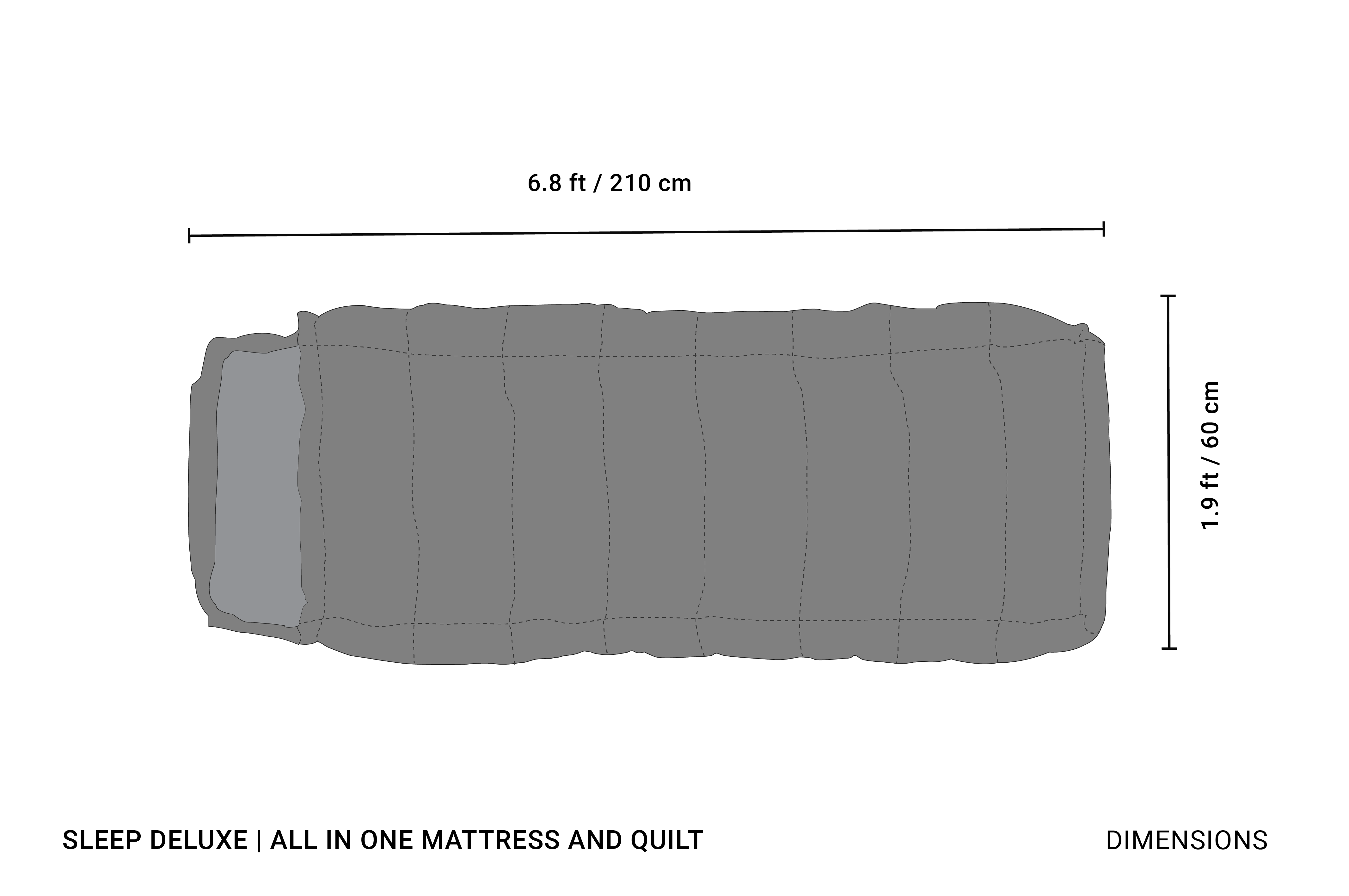 SLEEP DELUXE | ALL IN ONE MATTRESS AND QUILT (SC) - Image 4
