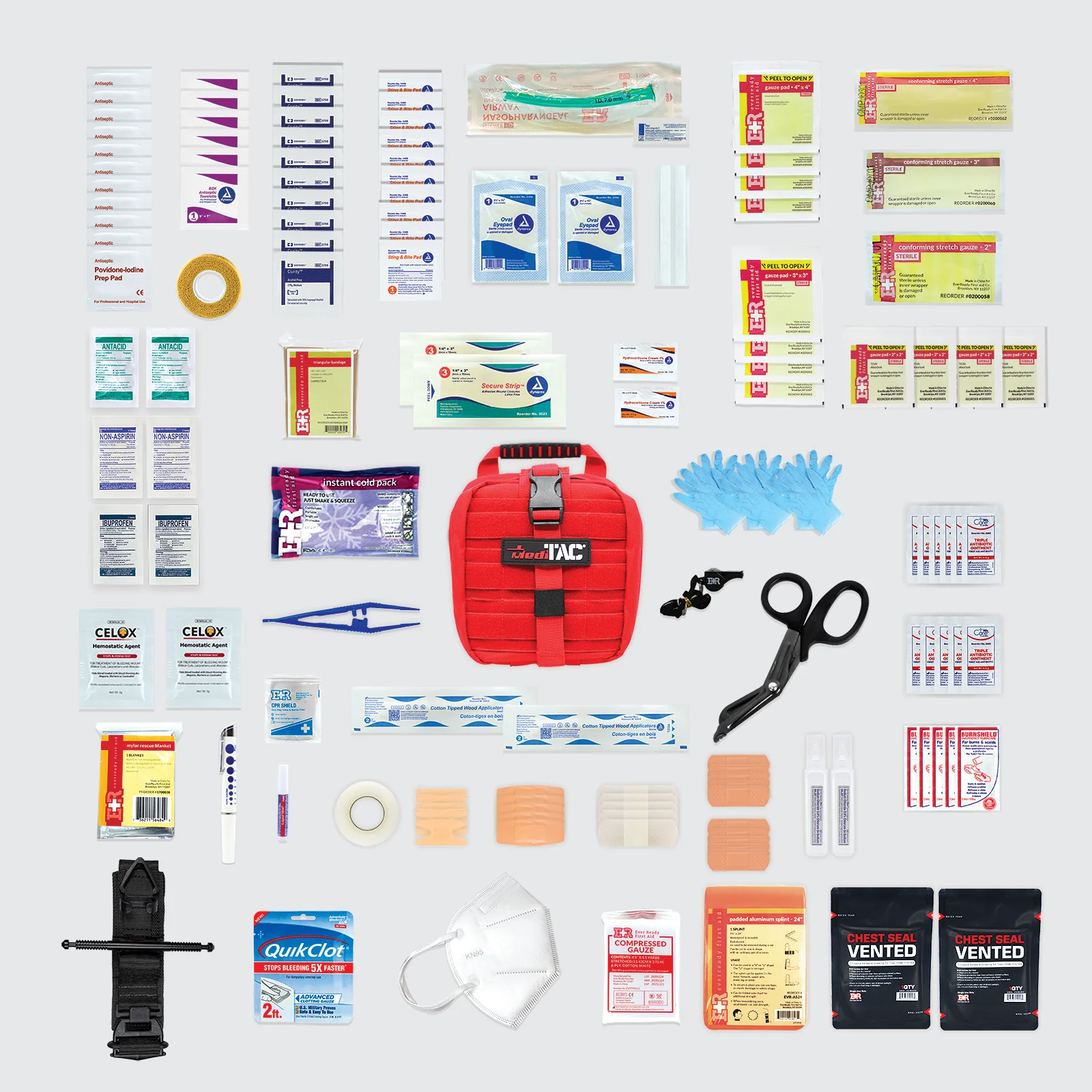 Small Rip-Away Owl Type Full Tactical Trauma Kit - Image 17