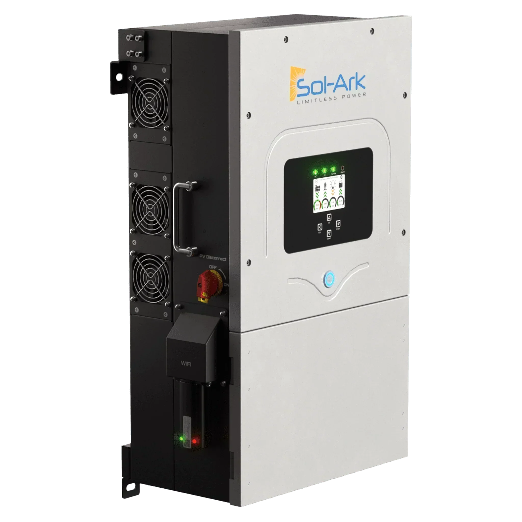Sol-Ark 12K-2P (120/240/208V) 48V [All-In-One] Pre-Wired Hybrid Solar Inverter | 10-Year Warranty - Image 3