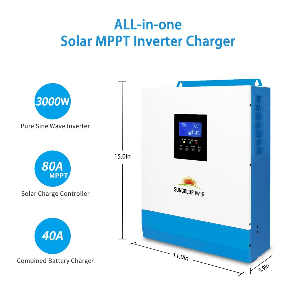 Solar Kit 3000W 24V Inverter 120V output Lithium Battery 800 Watt Solar Panel SGKT-3PRO - Image 2