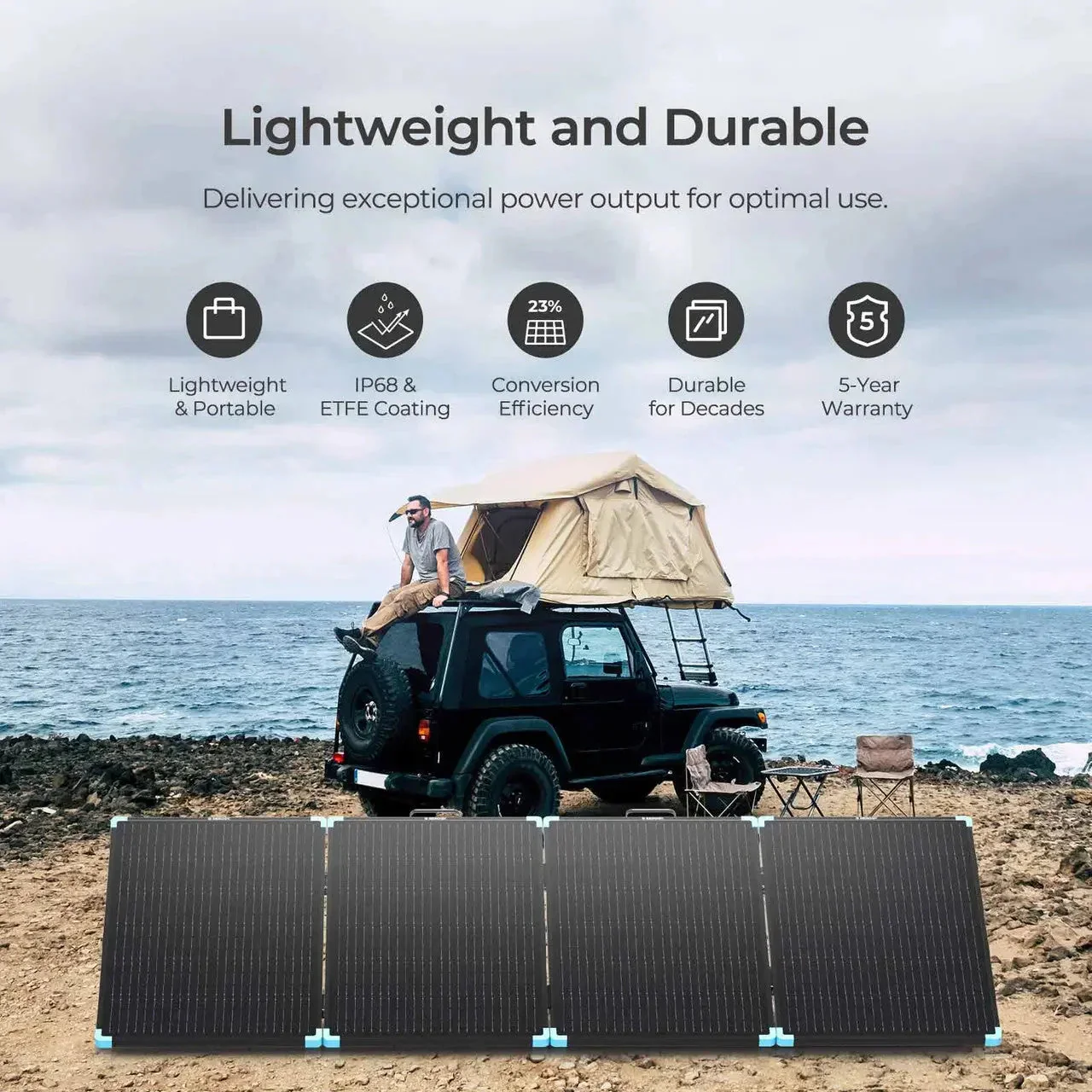 Solar Suitcase 220W Lightweight Portable Solar Panel - Image 2
