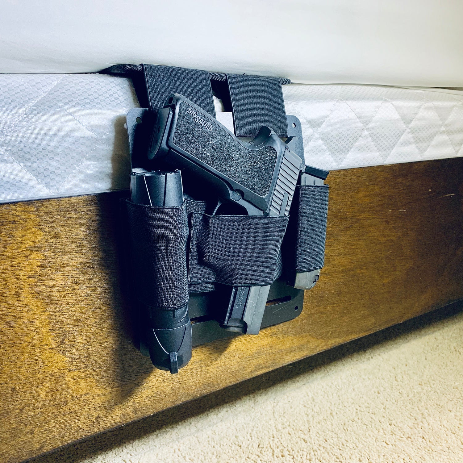 Stinger Bedside Holster, Mattress Holster, Bed Holster, Bedside Gun Holster (Black) - Image 3