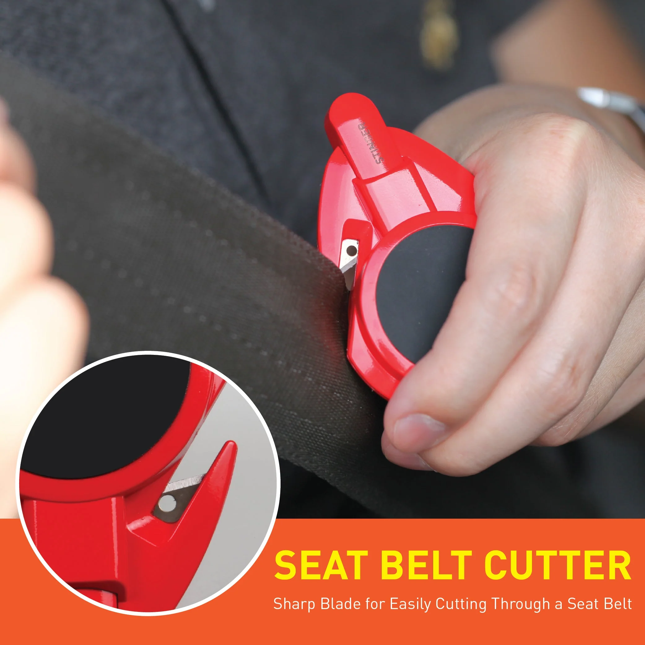 Stinger Car Vent Mount Magnetic Phone Holder Emergency Tool (Red) - Image 5