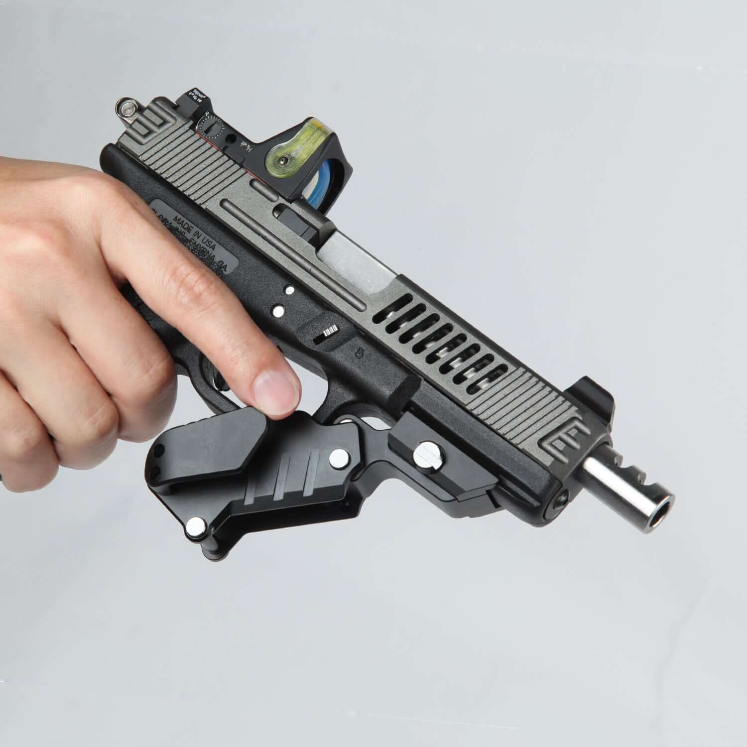 Stinger Concealment System: Trigger Guard Protection Cover, Belt Clip Minimalist Holster (Aluminum Body) - Image 13