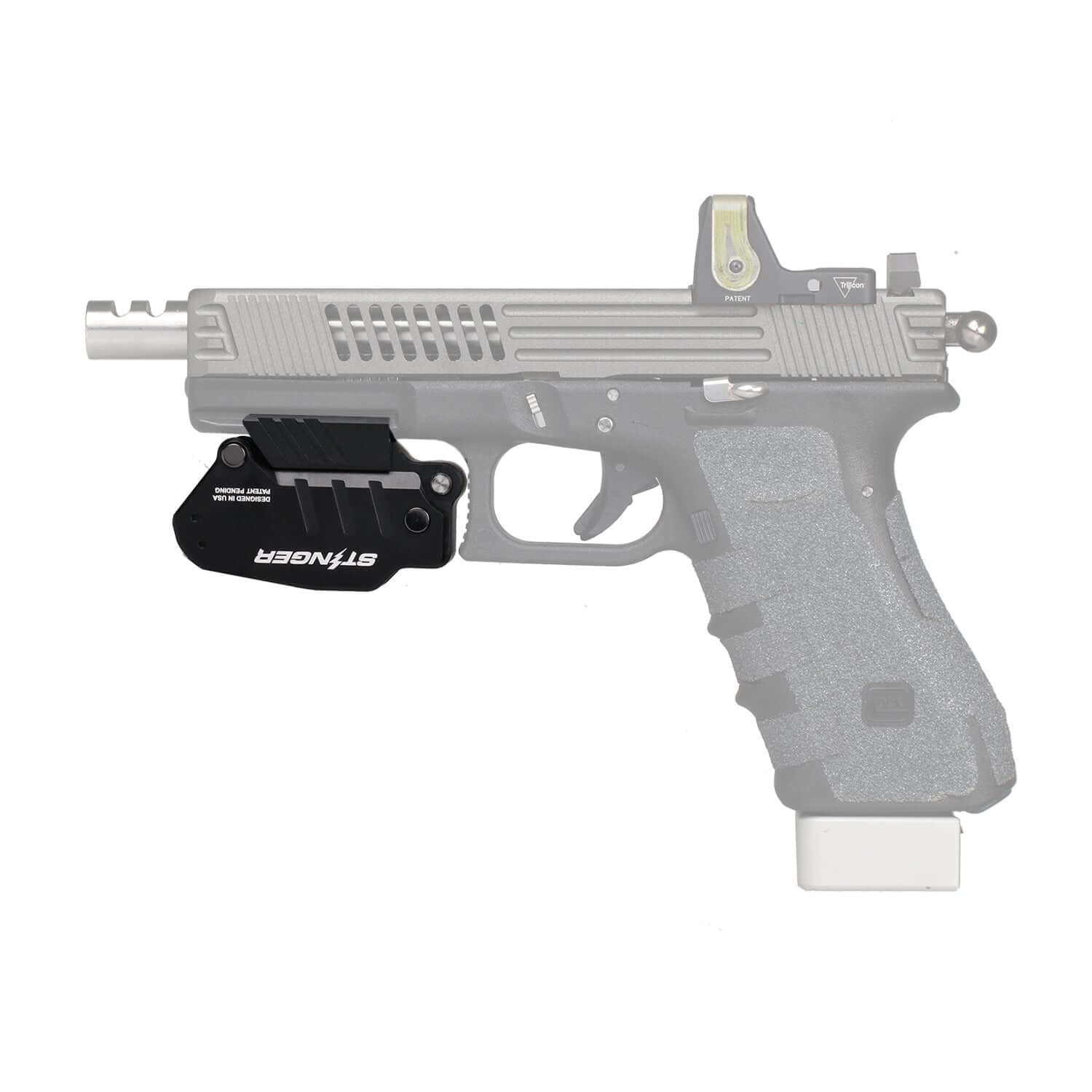 Stinger Concealment System: Trigger Guard Protection Cover, Belt Clip Minimalist Holster (Aluminum Body) - Image 2