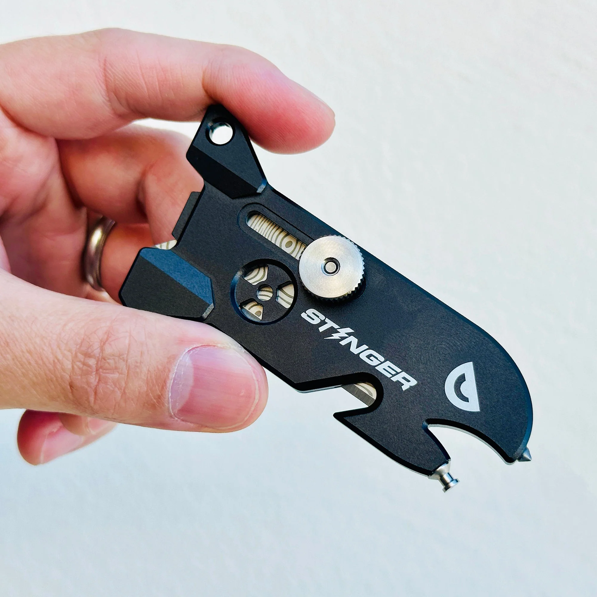 Stinger EDC Blade, Keychain Utility Knife - Matte Black - Image 5
