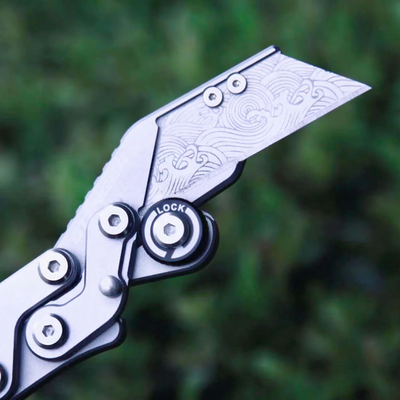 Stinger Godzilla Blade, Folding Pocket Knife, Utility Knife - Matte Black - Image 9