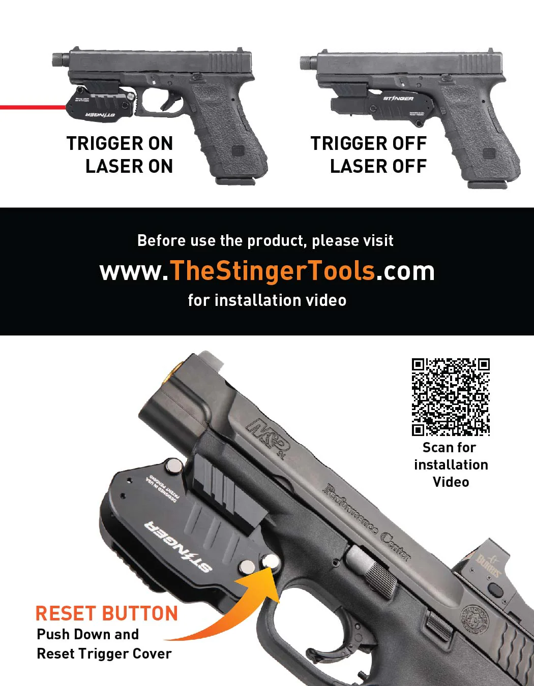 Stinger HL-1 Concealment Red Laser Sight System: Trigger Guard Protection, Minimalist Carry Holster (Aluminum Body) - Image 15