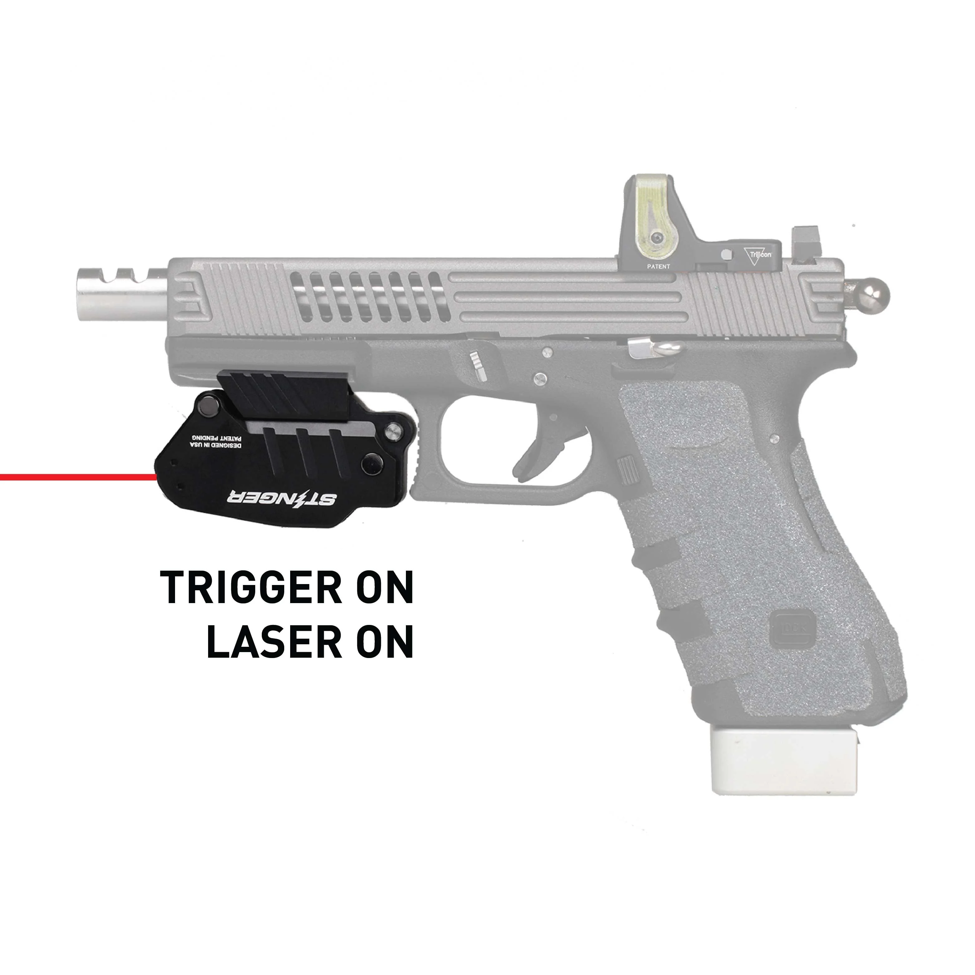 Stinger HL-GL Concealment Laser Sight System: Trigger Guard Protection, Minimalist Carry Holster (Rechargeable GREEN Laser - HDPE Body) - Image 3
