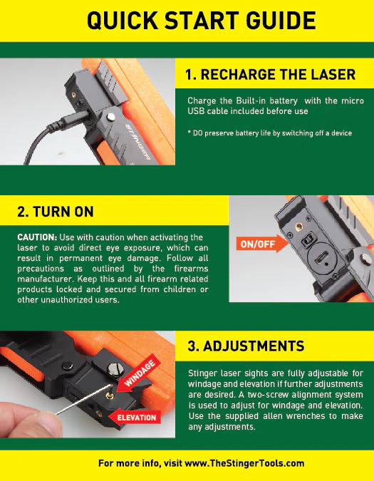 Stinger HL-GL Concealment Laser Sight System: Trigger Guard Protection, Minimalist Carry Holster (Rechargeable RED Laser - HDPE Body) - Image 22