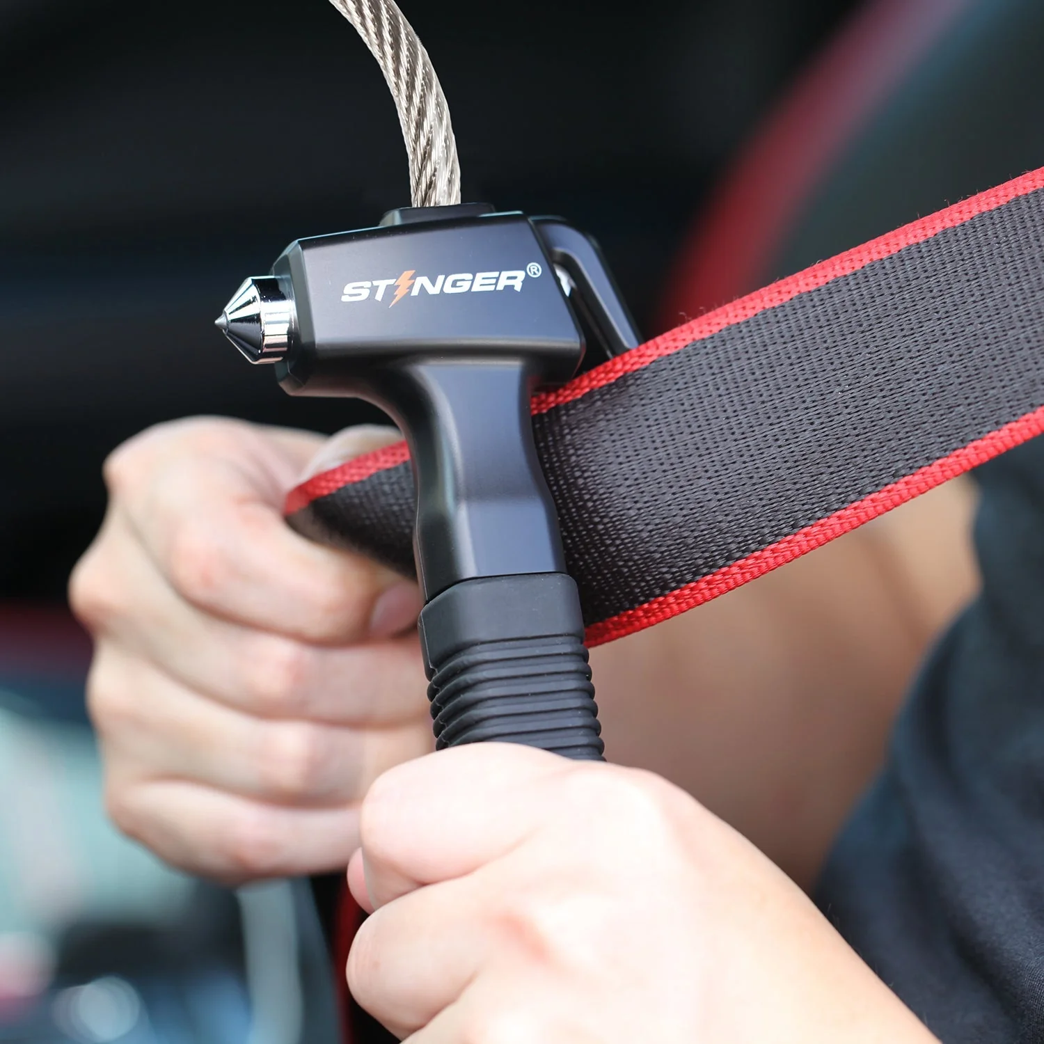 Stinger Life-Saving Whip Car Emergency Tools (Black) - Image 6