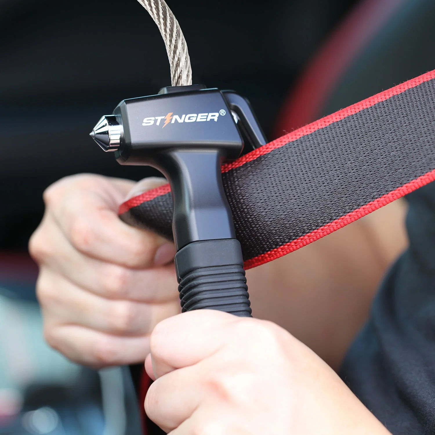 Stinger Life-Saving Whip Car Emergency Tools (Black) - Image 6