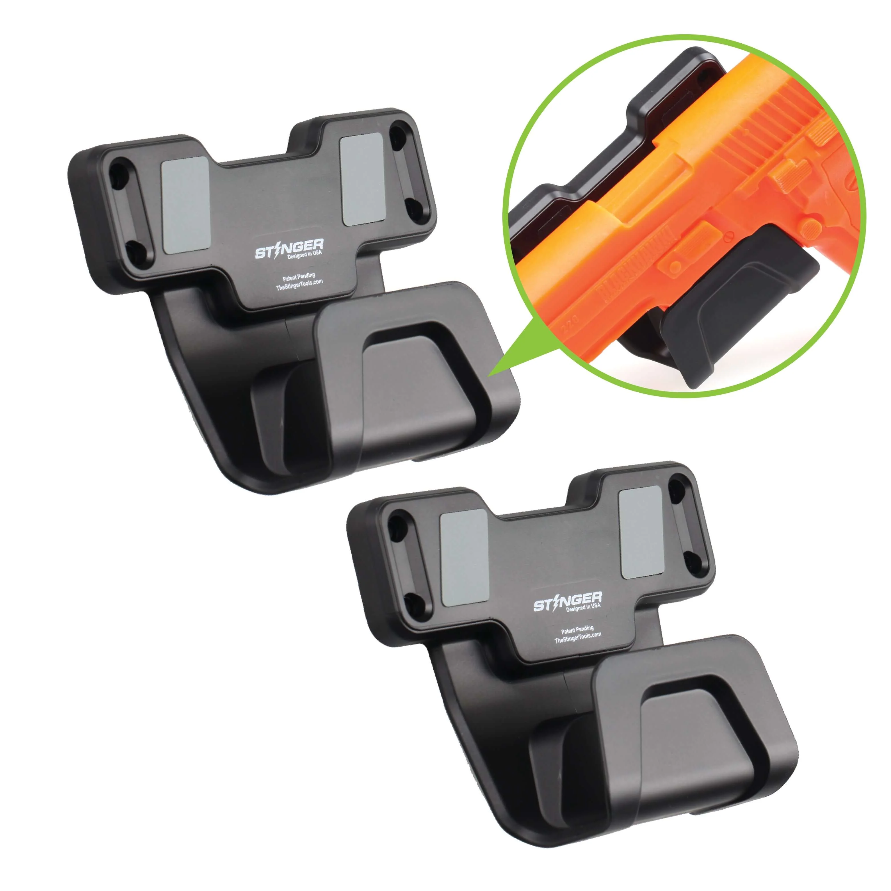 Stinger Magnetic Gun Mount (M1) w/ Safety Trigger Guard Protection - Image 2