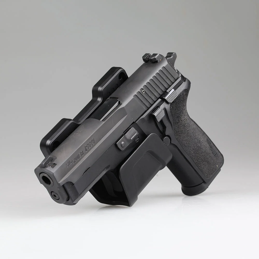 Stinger Magnetic Gun Mount w/ Safety Trigger Guard Protection, w/ Sticky Pad Non-Drill Solution (Black 2-Pack) - Image 14