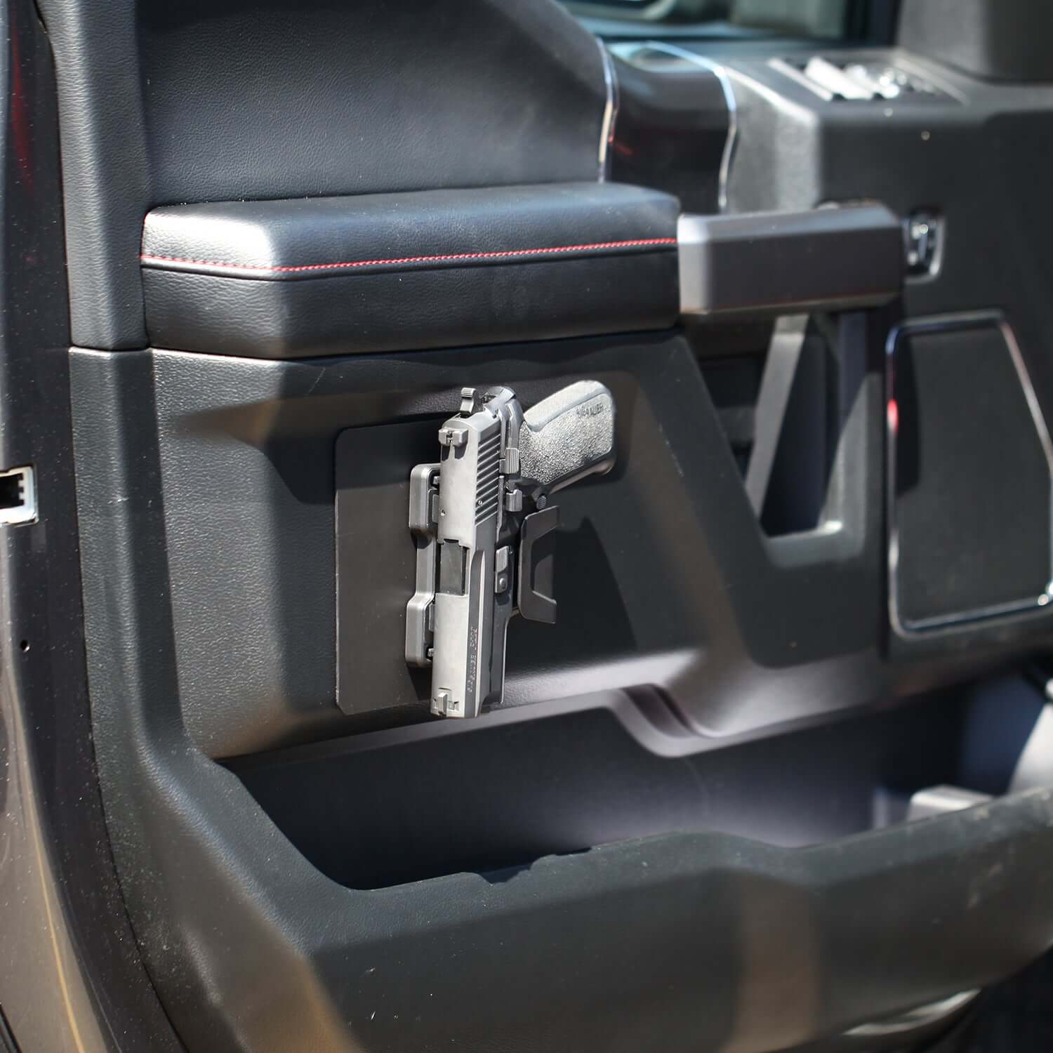 Stinger Magnetic Gun Mount w/ Safety Trigger Guard Protection, w/ Sticky Pad Non-Drill Solution (Black 2-Pack) - Image 8