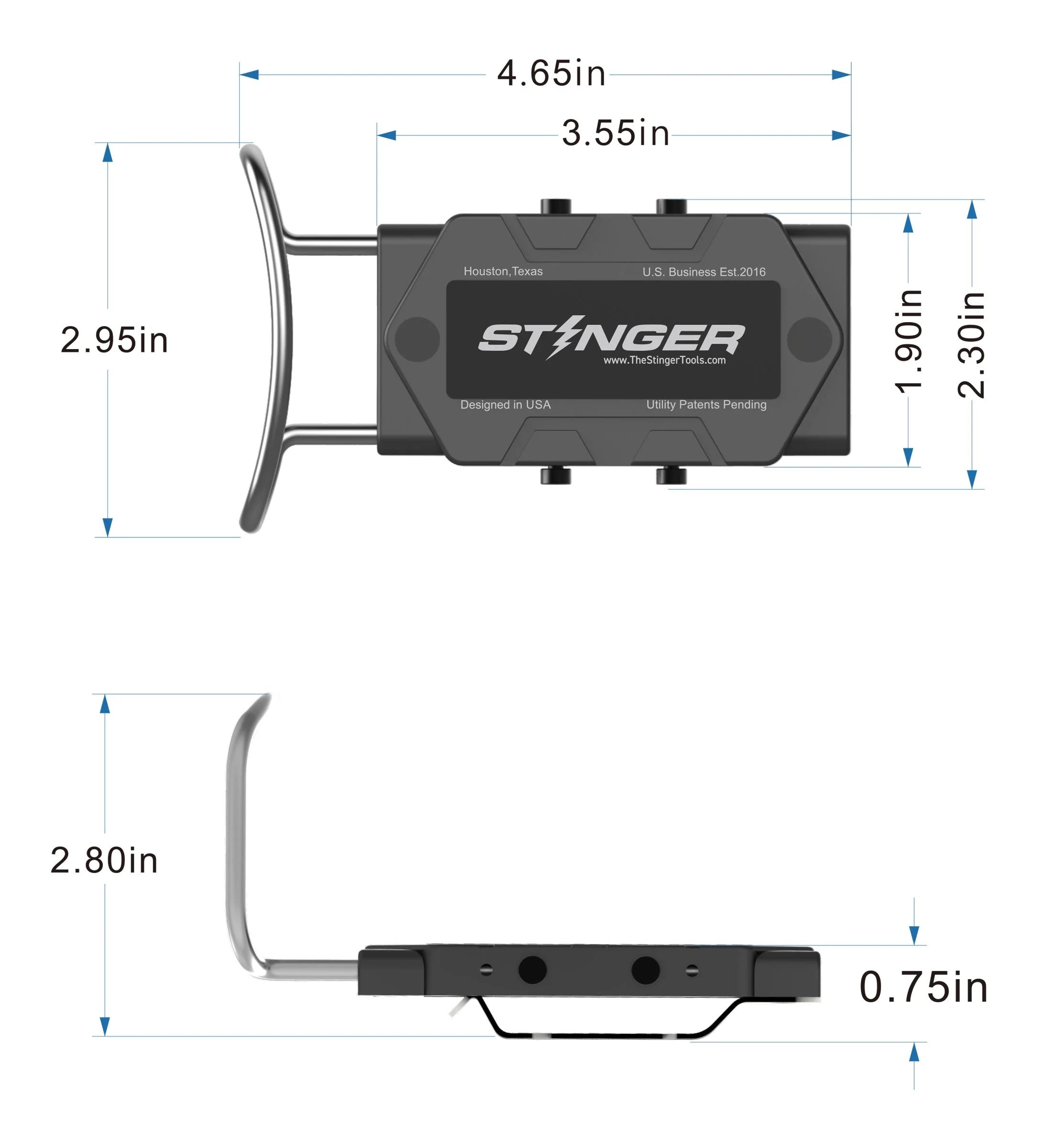 STINGER Magnetic Hammer Holder for Belt – Heavy-Duty Clip with Tool Organizer & Magnetic Storage for Nails, Screws & Bits – Hands-Free Holster for Carpenters & DIY - Image 6