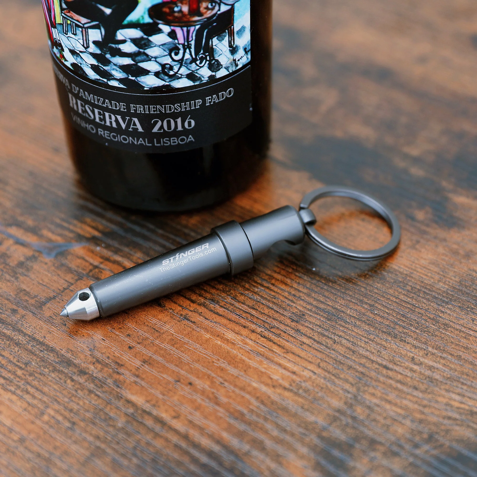 Stinger Multi-Tool Keyring with Glass Breaker Bottle Opener - Image 3