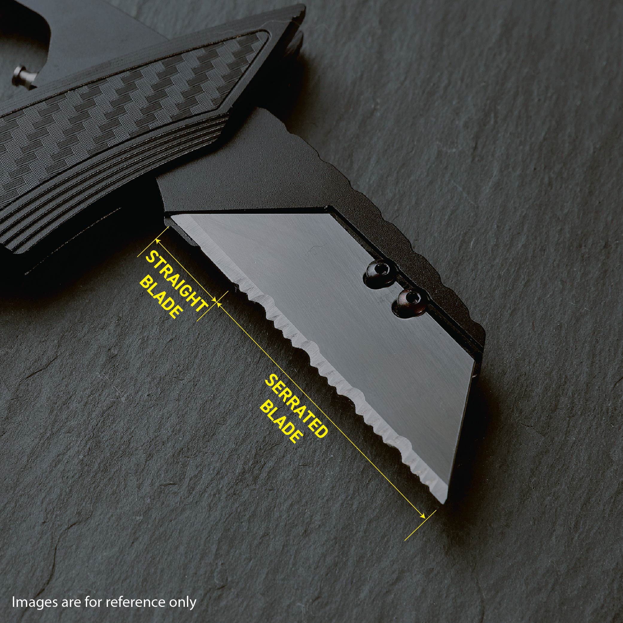 Stinger P01 Partially Serrated Utility Blade Replacement - Laser Engraved Silver Damascus Style (10 pcs) - Image 7