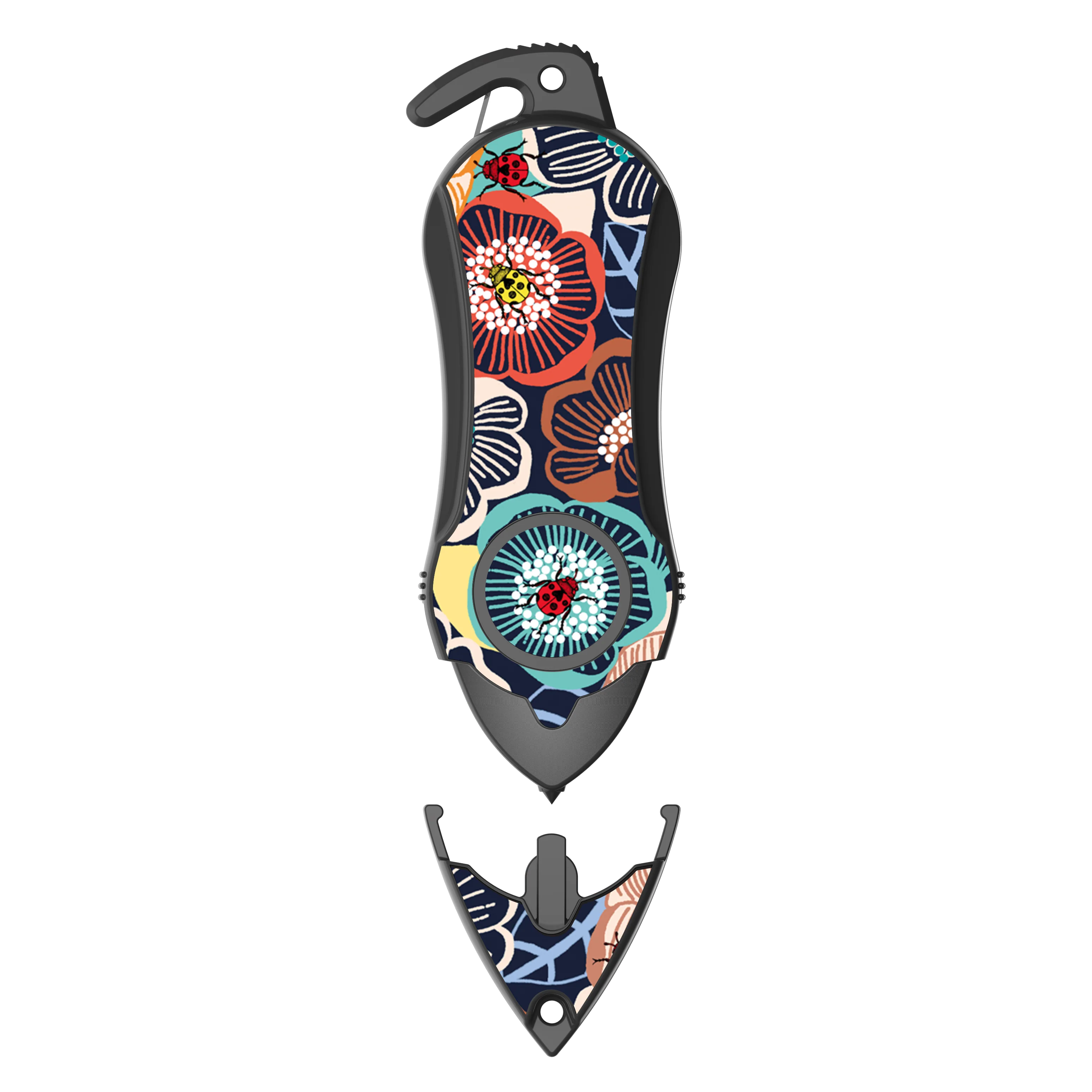 Stinger Personal Safety Alarm Keychain Emergency Tool: Siren Alarm, Seat Belt Cutter, Glass Breaker (Ladybug) - Image 3
