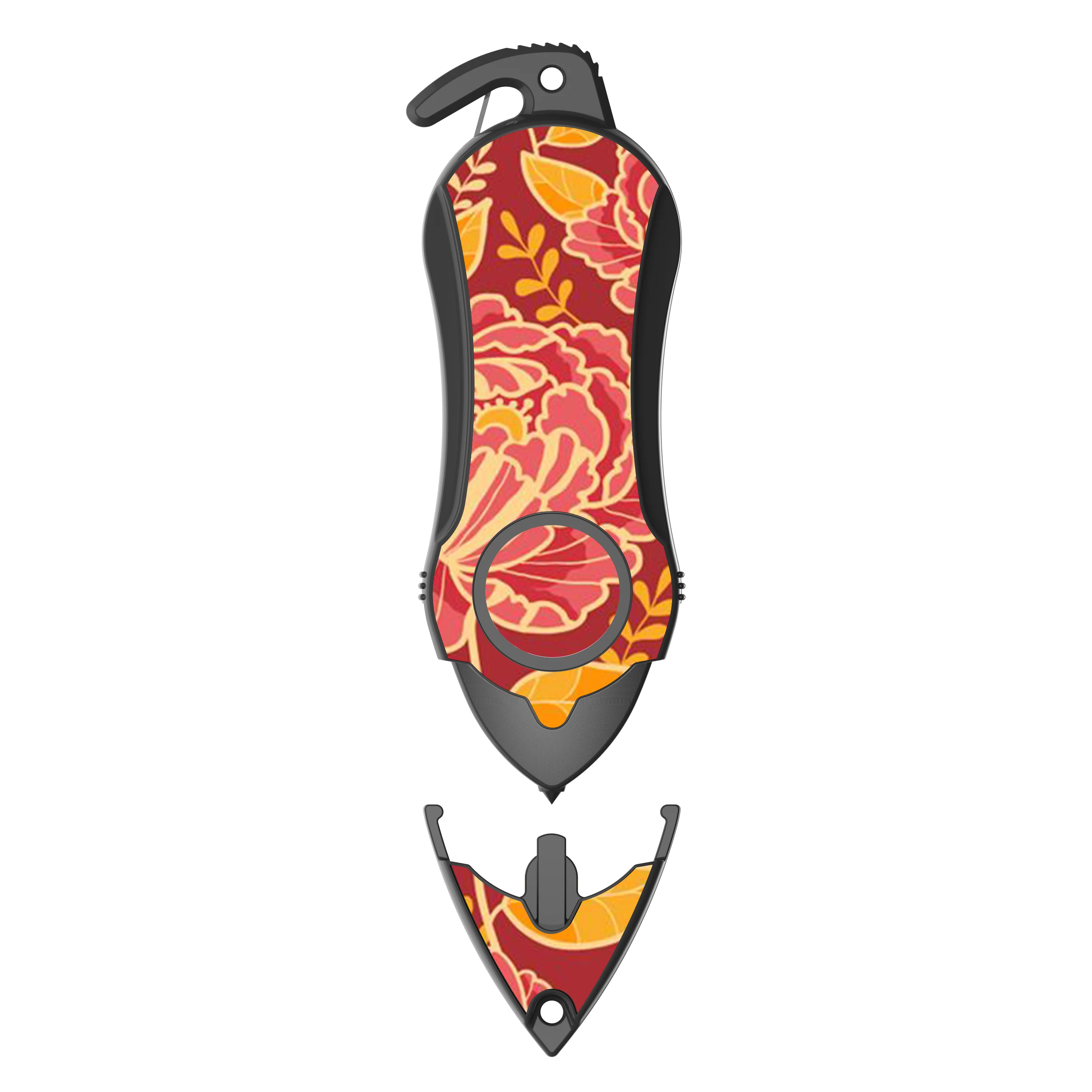 Stinger Personal Safety Alarm Keychain Emergency Tool: Siren Alarm, Seat Belt Cutter, Glass Breaker (Peony) - Image 3