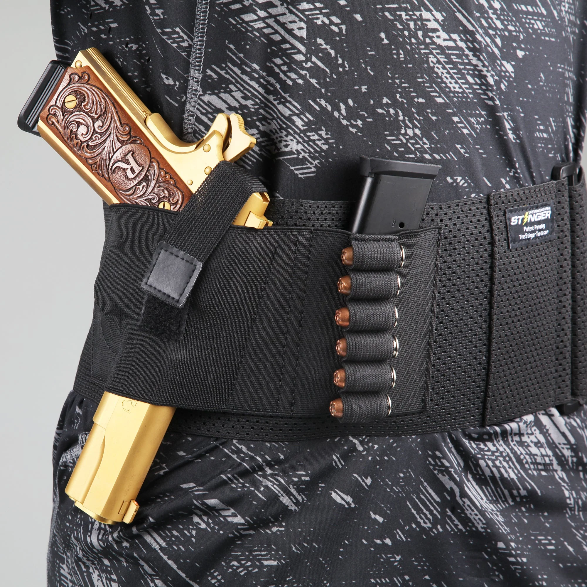 Stinger Premium Ultra Breathable Belly Band Holster for Concealed Carry - Image 3